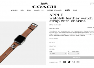 Nové Apple Watch řemínky od Coach již příští týden